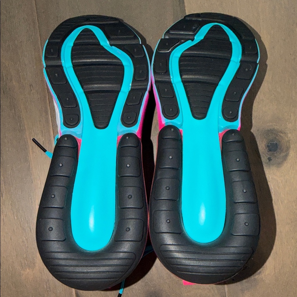 NEW Nike Air Max 270 MLB Miami Marlins White Pink Blue Sneakers men’s 8 - Picture 6 of 6